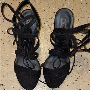 Black Strappy Women's Sandals